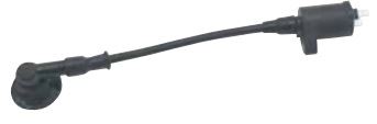 Racing IG Coil with Speed Pro Twin Silicone Plug Cords & Plug Caps - Black/Black - SR400/500