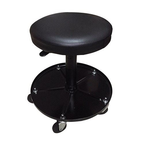 ローリングワークベンチ 黒 1台 椅子 イス 高さ調節 昇降式 整備 メンテナンス カスタムジャパン