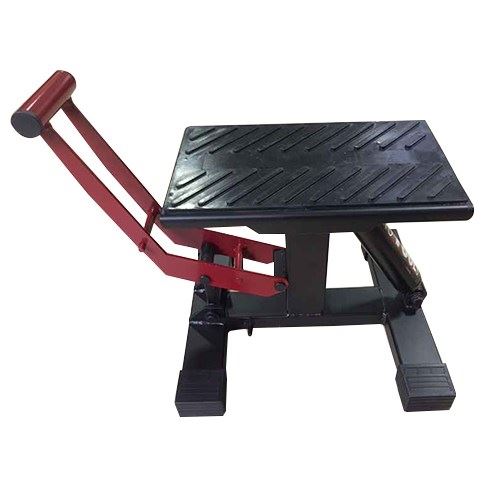 リフトアップスタンド ダンパー付 赤/黒 全長315×幅300×高さ345mm 1台 高さ調節 整備 メンテナンス カスタムジャパン