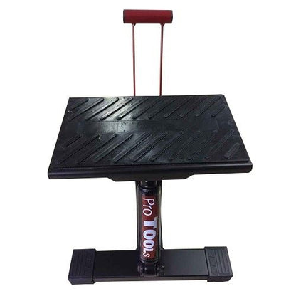 リフトアップスタンド ダンパー付 赤/黒 全長315×幅300×高さ345mm 1台 高さ調節 整備 メンテナンス カスタムジャパン