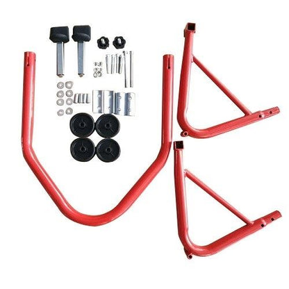 モーターサイクルリアスタンド レッド 780×510×352mm 1台 整備 メンテナンス カスタムジャパン