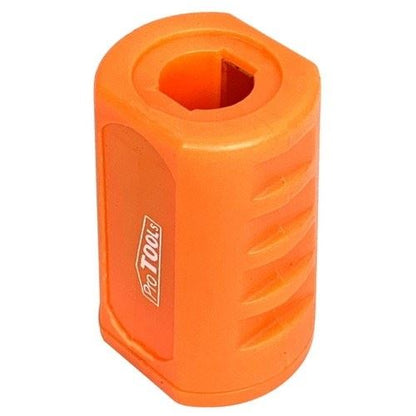 ドライバー用マグネット オレンジ 全長30×幅20×穴径φ7mm 1個 小型着磁器 整備 メンテナンス 工具 カスタムジャパン