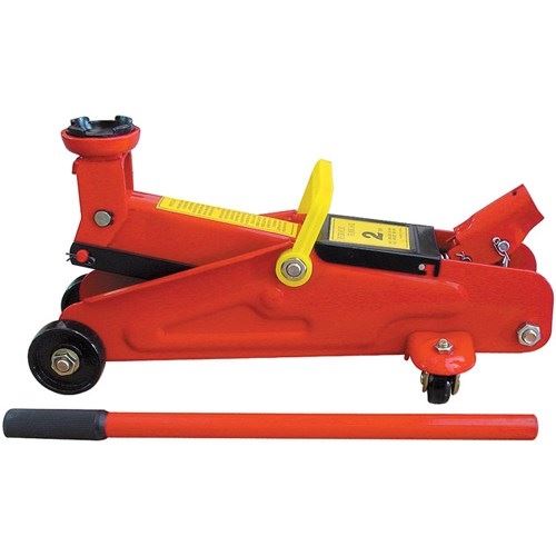 油圧式フロアジャッキ 2t レッド W200×L445×H135mm 1台 整備 メンテナンス 工具 カスタムジャパン