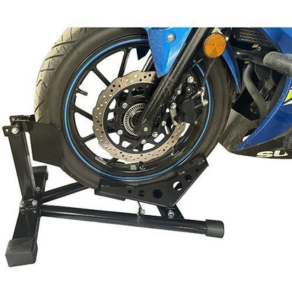 フロントホイールクランプスタンド ブラックシリーズ ブラック W640×D540×H160mm 1台