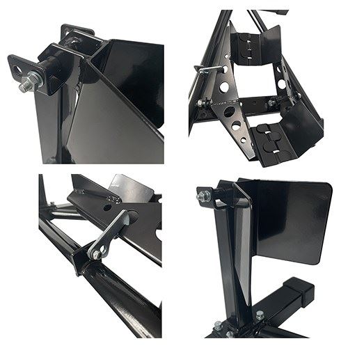 フロントホイールクランプスタンド ブラックシリーズ ブラック W640×D540×H160mm 1台