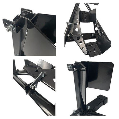 フロントホイールクランプスタンド ブラックシリーズ ブラック W640×D540×H160mm 1台