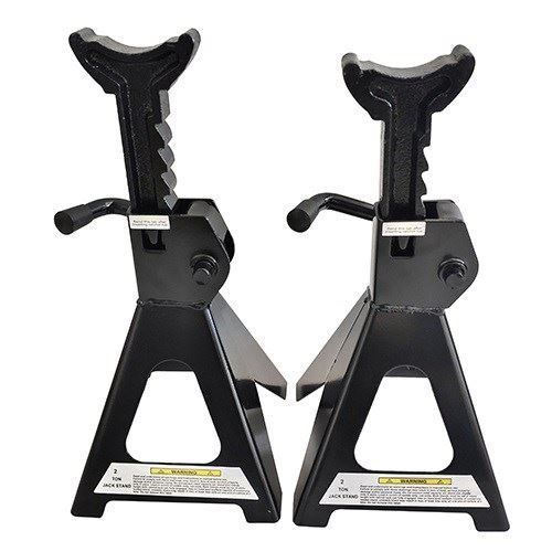 ジャッキスタンド 2t ブラックシリーズ ブラック W170×D170mm 1セット 整備 メンテナンス カスタムジャパン