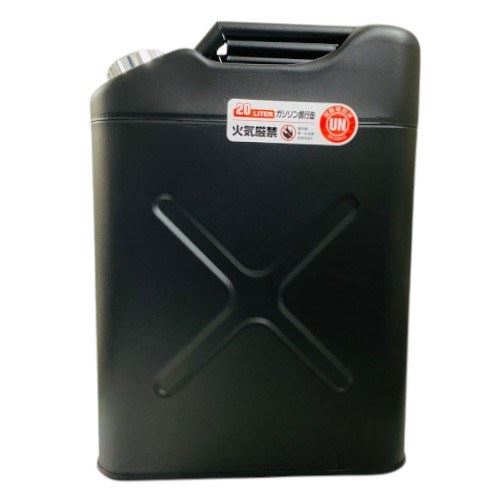 Gasoline Can Black Series Matte Black W35.2 x H47.5 x D18cm 20L 1 Can Maintenance Custom Japan