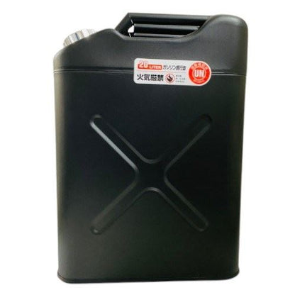 Gasoline Can Black Series Matte Black W35.2 x H47.5 x D18cm 20L 1 Can Maintenance Custom Japan