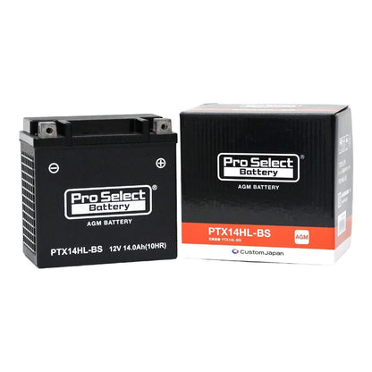 PTX14HL-BS ハーレー専用AGMバッテリー(YTX14L-BS互換) AGMタイプ X14L 1個