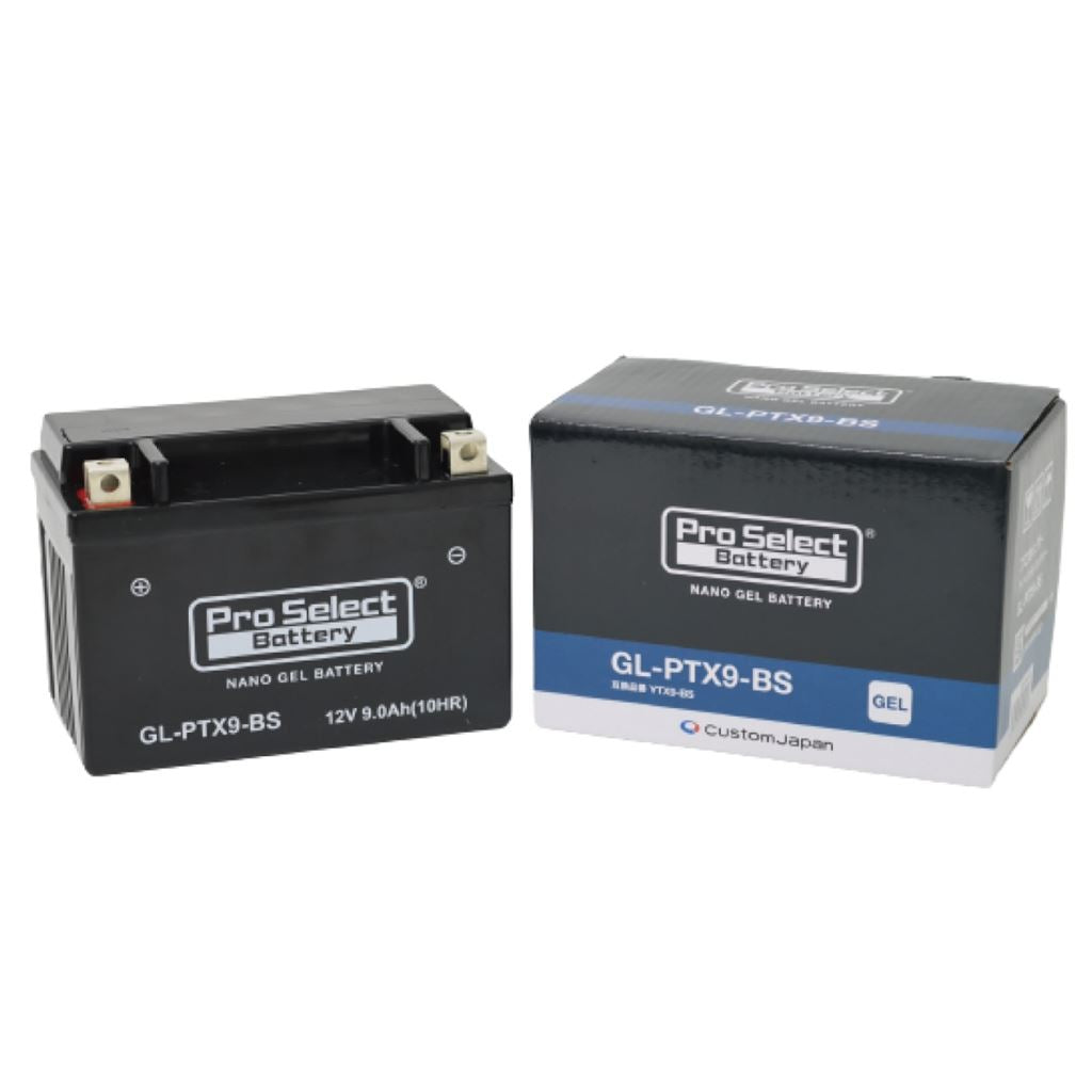 GL-PTX9-BS ナノ・ジェルバッテリー(YTX9-BS互換) 液入充電済 ジェルタイプ X9 1個