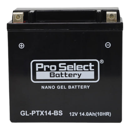 GL-PTX14-BS ナノ・ジェルバッテリー(YTX14-BS互換) 液入充電済 ジェルタイプ X14 1個