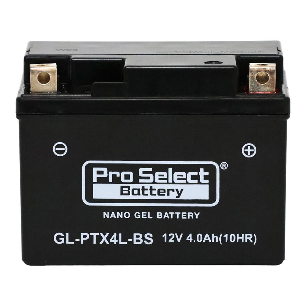 GL-PTX4L-BS ナノ・ジェルバッテリー(YTX4L-BS/FTH4L-BS互換) 液入充電済 ジェルタイプ X4L 1個