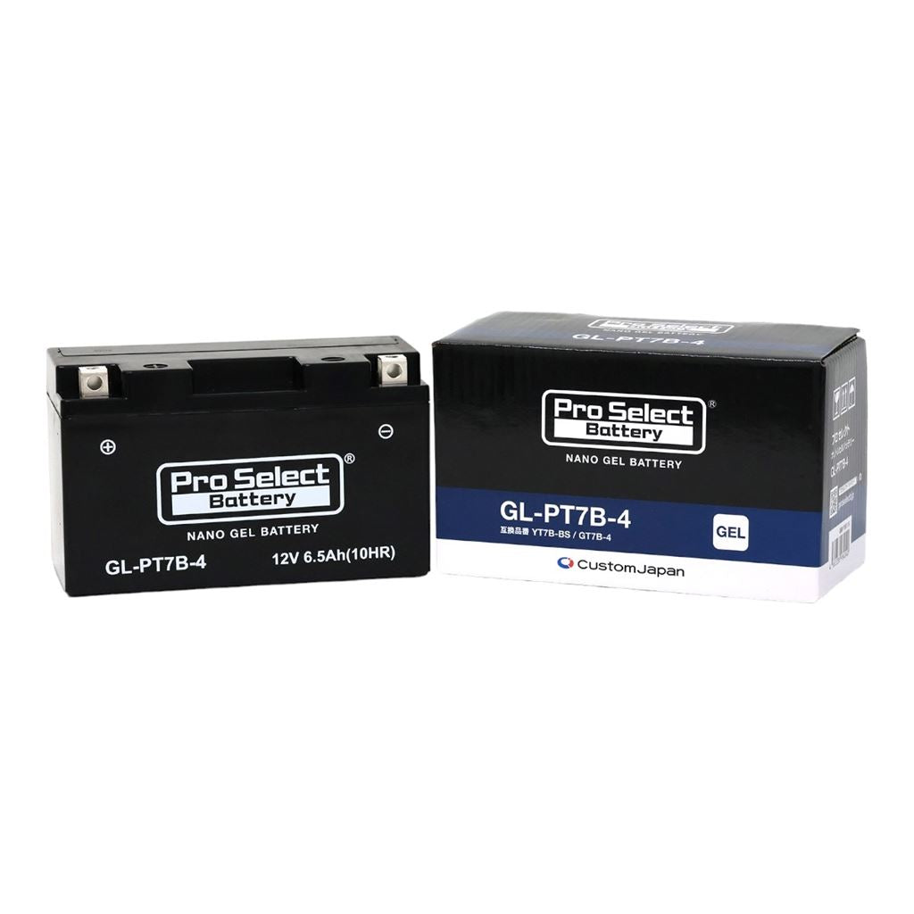 GL-PT7B-4 ナノ・ジェルバッテリー(YT7B-BS/GT7B-4互換) 液入充電済 ジェルタイプ 7B 1個