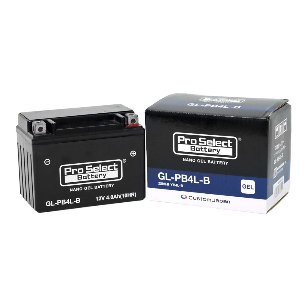 GL-PB4L-B ナノ・ジェルバッテリー(YB4L-B互換) 液入充電済 ジェルタイプ 4L-B 1個