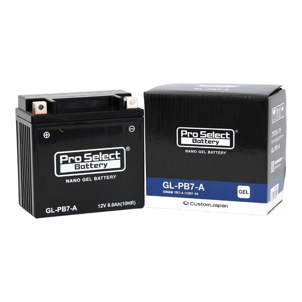 GL-PB7-A Nano Gel Battery (YB7-A/12N7-4A Compatible), Pre-filled and Charged, Gel Type 7-A, 1 unit