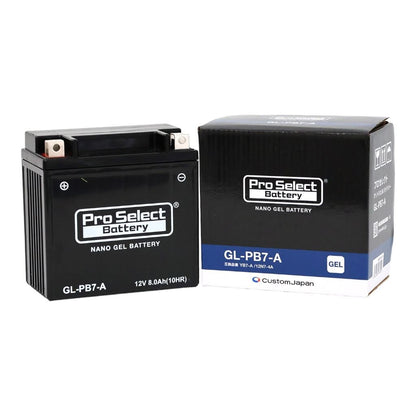 GL-PB7-A Nano Gel Battery (YB7-A/12N7-4A Compatible), Pre-filled and Charged, Gel Type 7-A, 1 unit