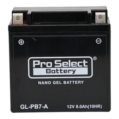 GL-PB7-A Nano Gel Battery (YB7-A/12N7-4A Compatible), Pre-filled and Charged, Gel Type 7-A, 1 unit