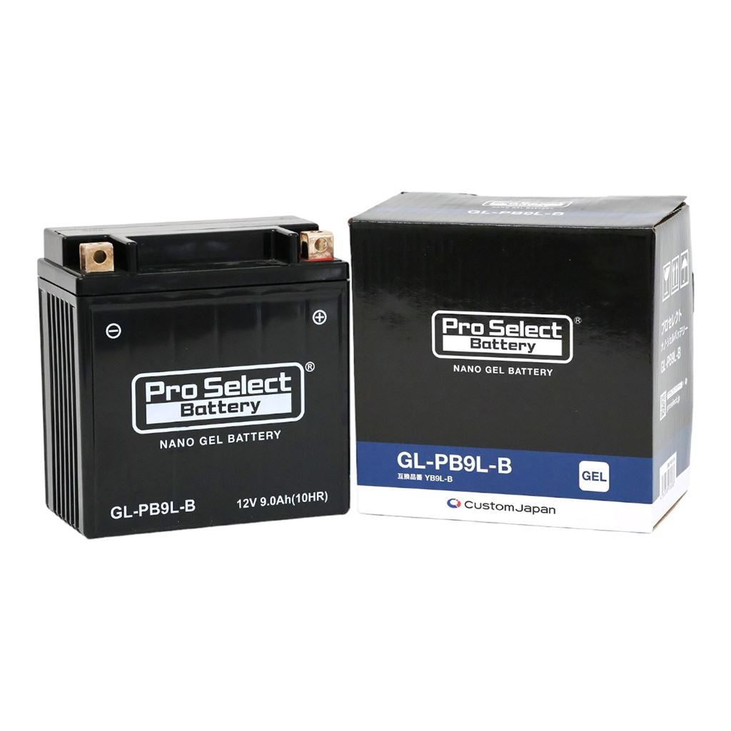 GL-PB9L-B ナノ・ジェルバッテリー(YB9L-B互換) 液入充電済 ジェルタイプ 9L-B 1個