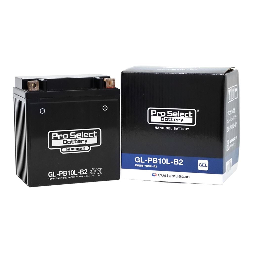 GL-PB10L-B2 ナノ・ジェルバッテリー(YB10L-B2互換) 液入充電済 ジェルタイプ 10L-B2 1個