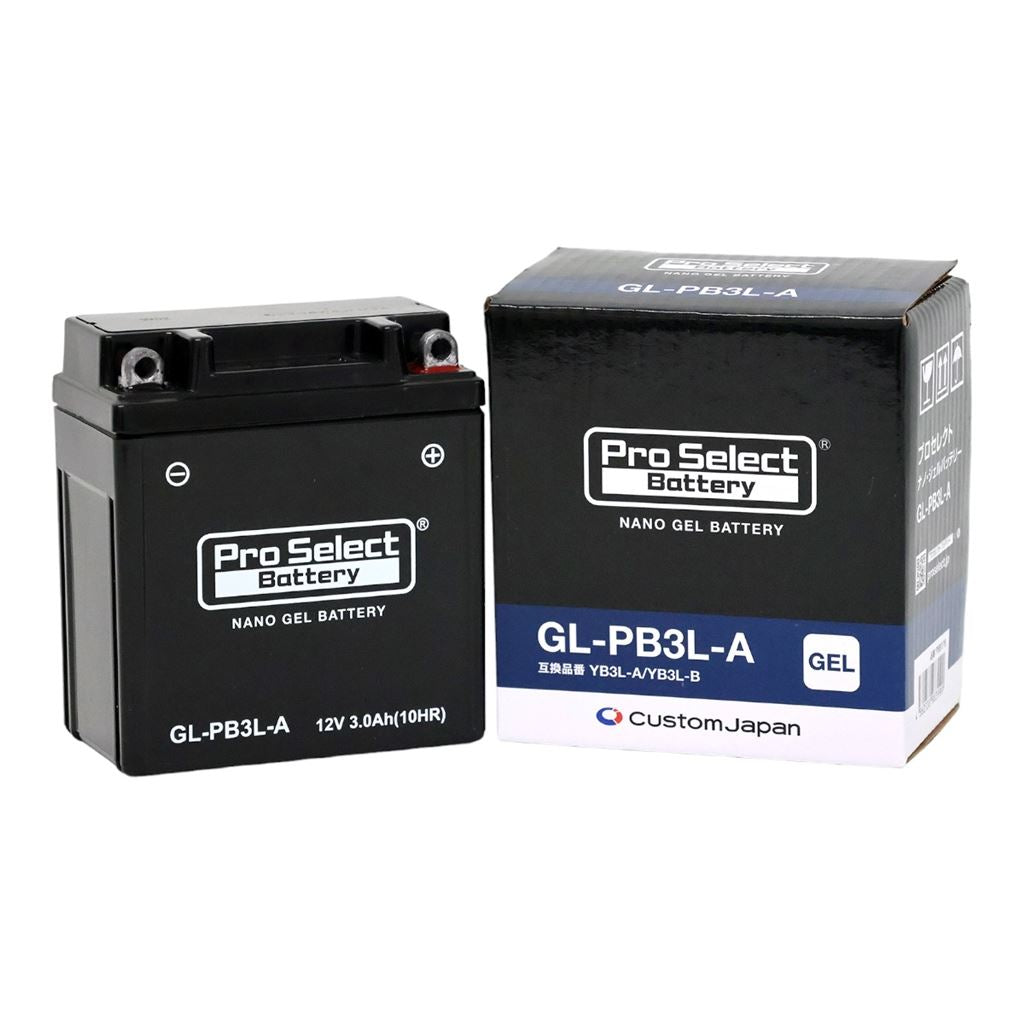 GL-PB3L-A ナノ・ジェルバッテリー(YB3L-A/YB3L-B互換) 液入充電済 ジェルタイプ 3L-A 1個