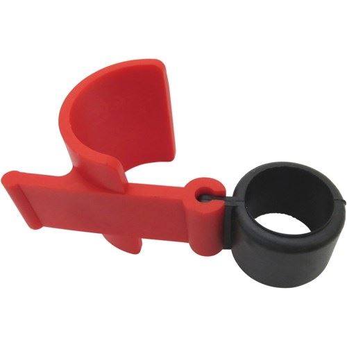 フロントブレーキレバーロック ブラック/レッド 1個