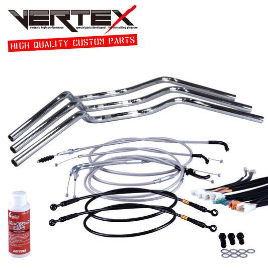 GSX400インパルス 99年 GK79A クルージング ハンドル セット メッシュ ワイヤー