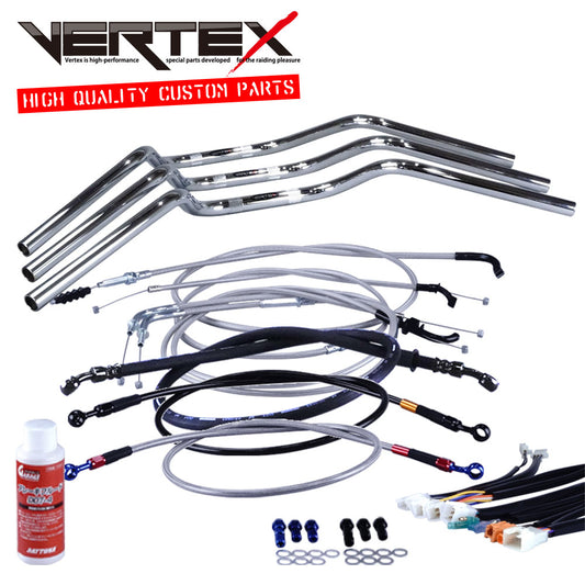 CBX400F 全年式 NC07 クルージング ハンドル セット メッシュ ワイヤー