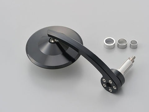 ハイサイダー バーエンドミラー モンタナ EVO ブラック 新保安基準適合サイズ 片側1本入り