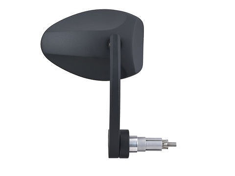 ハイサイダー バーエンドミラー フェッララ ブラストブラック 新保安基準適合サイズ 片側1本入り