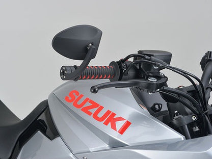 ハイサイダー バーエンドミラー フェッララ ブラストブラック 新保安基準適合サイズ 片側1本入り