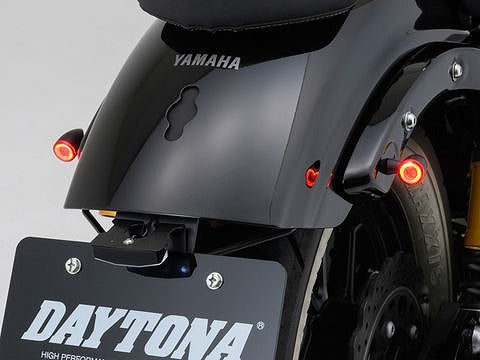 ハイサイダー アポロ ブレット マットブラック テールランプ一体リアウインカー 2個1セット