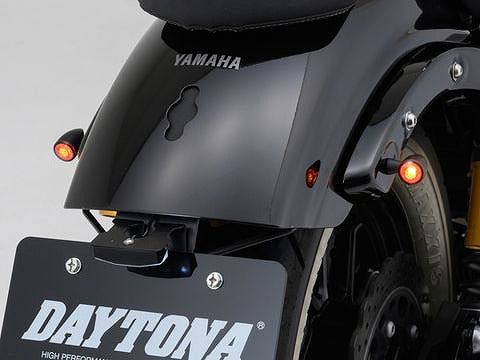 ハイサイダー アポロ ブレット マットブラック テールランプ一体リアウインカー 2個1セット