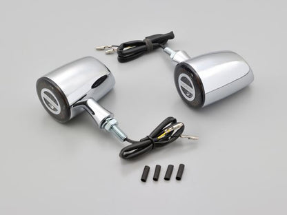 ハイサイダー ロケット・クラシック クローム LEDウインカー 1セット(2個) 汎用