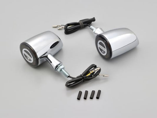 ハイサイダー ロケット・クラシック クローム LEDウインカー 1セット(2個) 汎用
