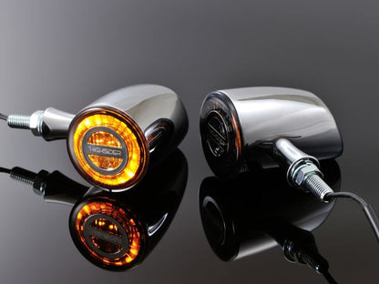 ハイサイダー ロケット・クラシック クローム LEDウインカー 1セット(2個) 汎用