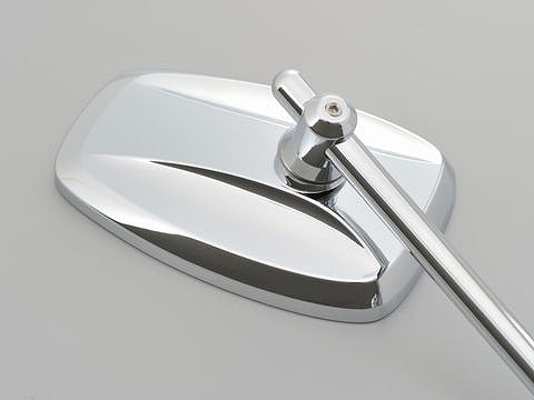 ハイビジミラー パラレル ロー クロームメッキ M10 正ネジ 新保安基準適合サイズ