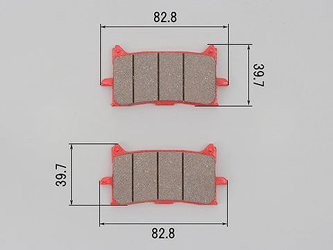 赤パッド フロント用