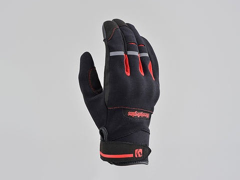 ヘンリービギンズ HBG-050 ストレッチフィットグローブ レッド Mサイズ タッチパネル対応