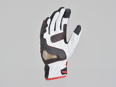 ヘンリービギンズ HBG-053 スポーツメッシュグローブ ブラック/ホワイト/レッド Lサイズ