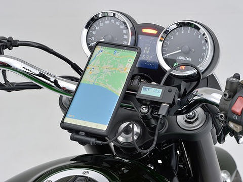 デジタル電圧計＆USB電源 タイプA(e+CHARGER) 汎用