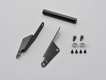 スクリーンマウントバーホルダー スチール製艶消し黒塗装仕上げ 155mm/φ22.2 トリシティ125 トリシティ155