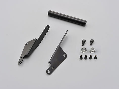 スクリーンマウントバーホルダー スチール製艶消し黒塗装仕上げ 155mm/φ22.2 トリシティ125 トリシティ155