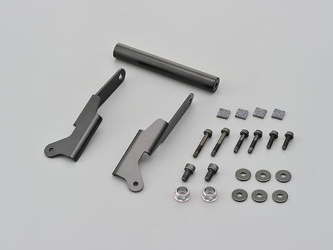 スクリーンマウントバーホルダー スチール製艶消し黒塗装仕上げ 155mm/φ22.2 XMAX