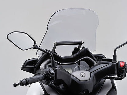 スクリーンマウントバーホルダー スチール製艶消し黒塗装仕上げ 155mm/φ22.2 XMAX