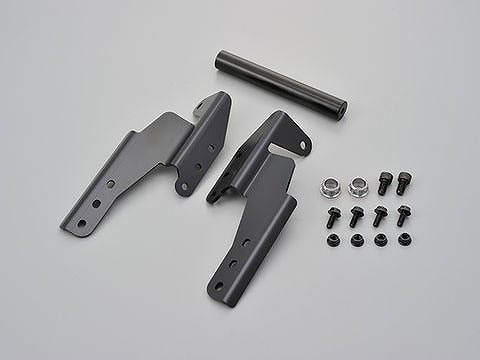 スクリーンオフセットブラケット スチール製黒塗装仕上げ φ22.2×155mm V-STROM25