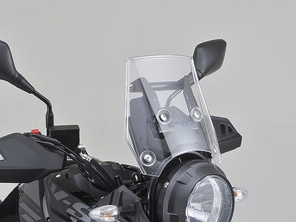 スクリーンオフセットブラケット スチール製黒塗装仕上げ φ22.2×155mm V-STROM25