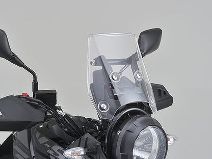 スクリーンオフセットブラケット スチール製黒塗装仕上げ φ22.2×155mm V-STROM25