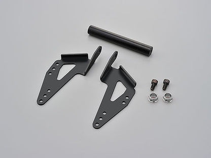 Screen Mount Bar Holder, Steel, Matte Black Finish, 155mm/φ22.2, V-STROM650