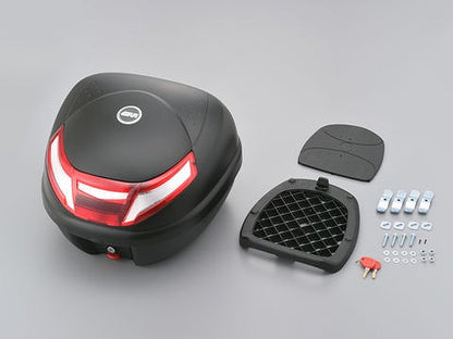 Givi E30RN Monolock Case Unpainted Black 400x410x300mm Base included 2.8kg 30L